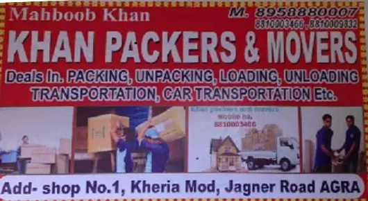 Packers And Movers in Agra : Khan Packers and Movers in Jagner Road