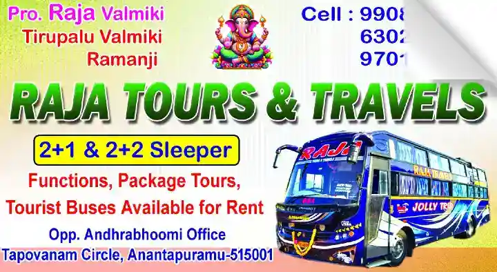 Raja Tours and Travels in Tapovanam Circle, Anantapur