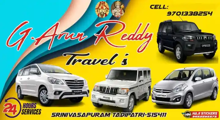 G Arun Reddy Travels in Tadipatri, Anantapur
