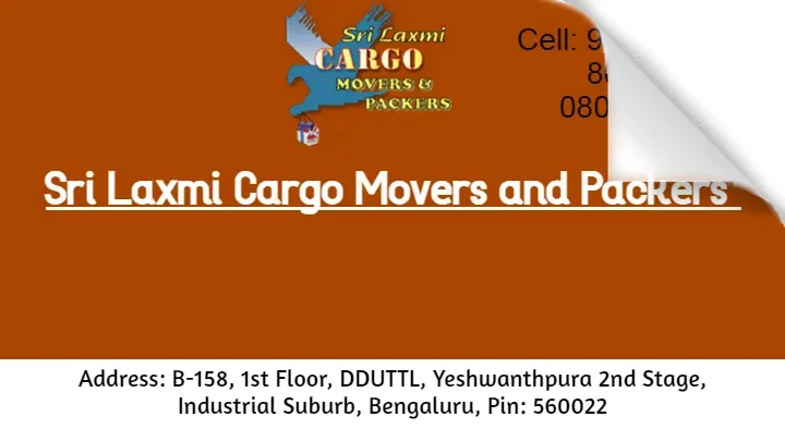 Packing Services in Bengaluru (Bangalore) : Sri Laxmi Cargo Movers and Packers in Industrial Suburb