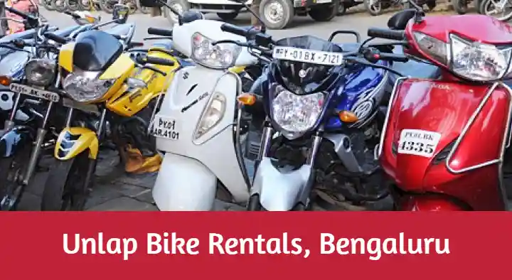 Bike Rentals in Bengaluru (Bangalore) : Unlap Bike Rentals in Maruti Nagar