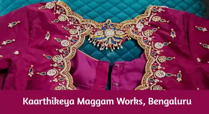 Maggam Works in Bengaluru (Bangalore) : Kaarthikeya Maggam Works in Hanumantha Nagar