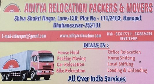 Aditya Relocation Packers And Movers in Hanspal, Bhubaneswar