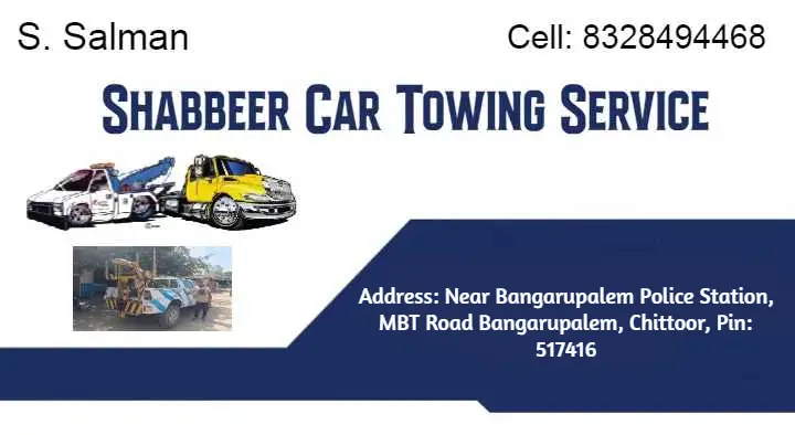 Shabbeer Car Towing Service in Bangarupalem, Chittoor