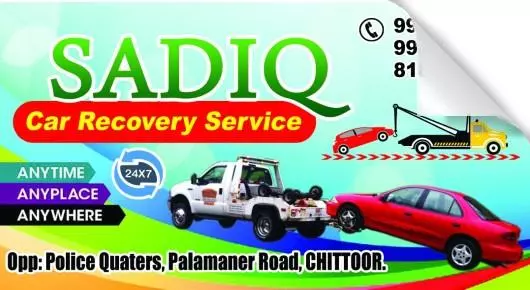 Breakdown Vehicle Recovery Service in Chittoor : Sadiq Car Recovery Service in Palamaner