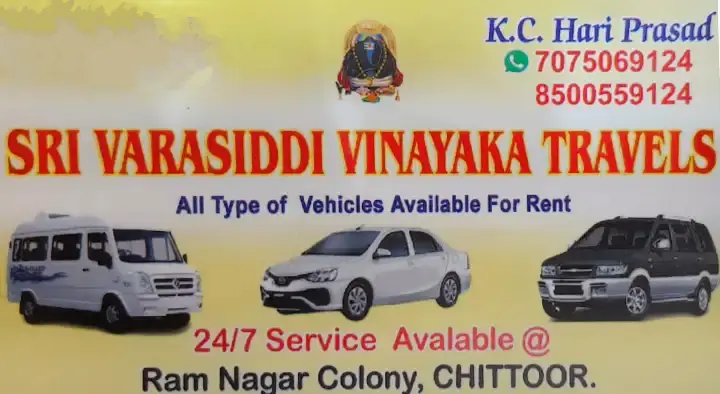 Sri Varasiddi Vinayaka Travels in Ram Nagar Colony, Chittoor