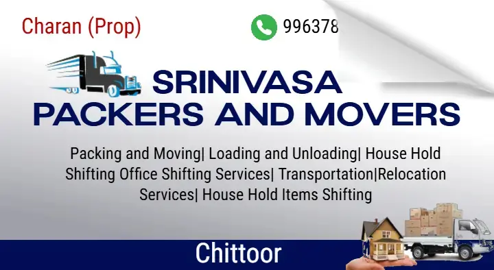 Srinivasa Packers and Movers in Main Road, Chittoor