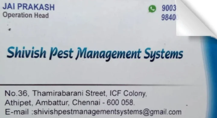 Shivish Pest Management Systems in Gandhipuram