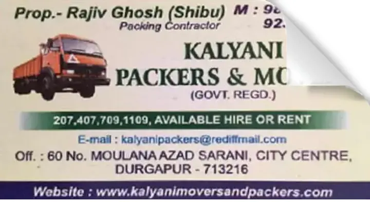 Kalyani Packers And Movers in City Centre, Durgapur