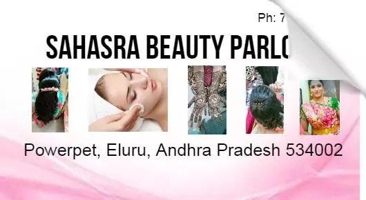 Beauty Parlour For Dandruff Treatment in Eluru  : Sahasra beauty parlor in Powerpet