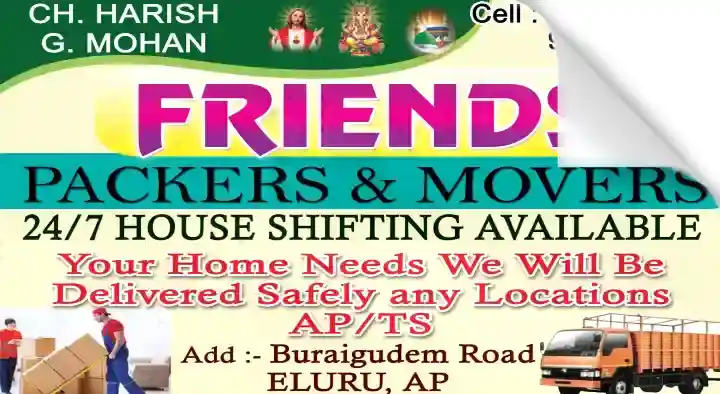 Friends Packers and Movers in Buraigudem Road , Eluru