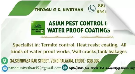 Pest Control Services in Erode : Asian Pest Control in Vendipalayam