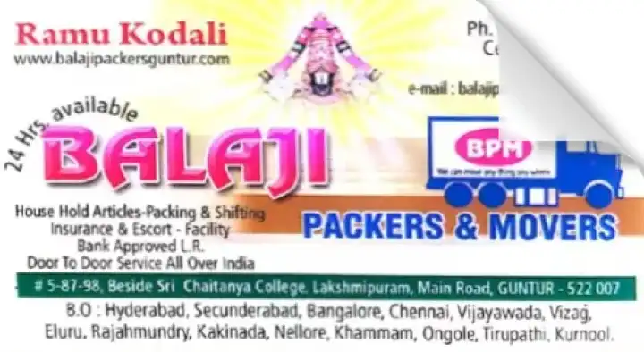 Balaji Packers and Movers in Lakshmipuram, Guntur