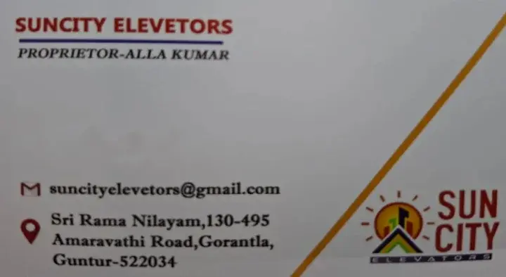 Suncity Elevators in Gorantla, Guntur