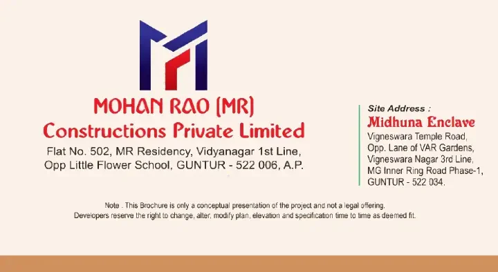 Individual Houses in Guntur  : Mohan Rao Constructions Private Limited in Vidyanagar