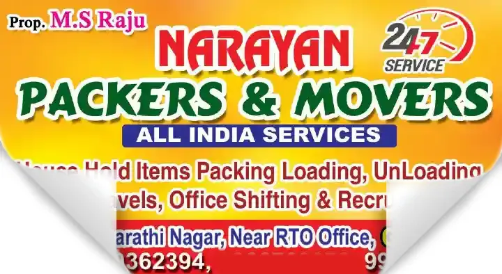 Narayan Packers and Movers in Swarna Bharath Nagar, Guntur
