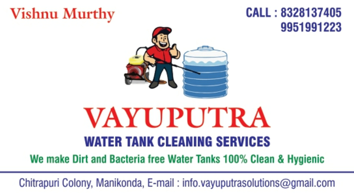 Vayuputra Water Tank Cleaning Solutions in Manikonda, Hyderabad
