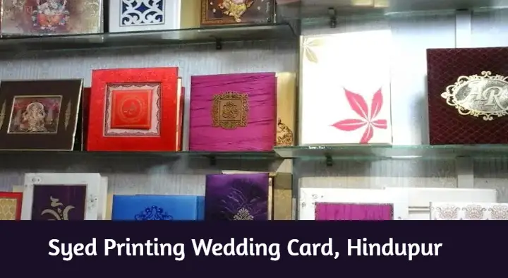 Syed Printing Wedding Card in Mukkidipeta, Hindupur