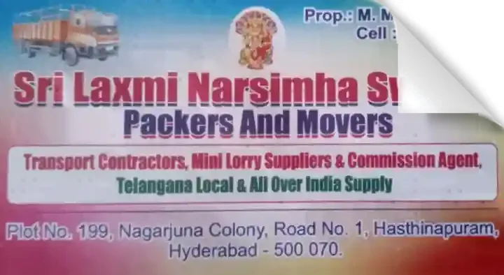 Sri Lakshmi Narsimha Swamy Packers and Movers in Hasthinapuram, Hyderabad