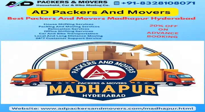 AD Packers And Movers in Kukatpally, Hyderabad