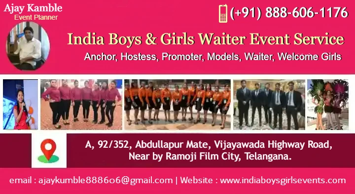 India Boys and Girls Waiter Event Service in Ramoji Film City, Hyderabad