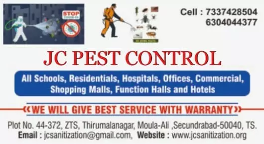 Pest Control For Cockroach in Hyderabad  : JC Pest Control in Secunderabad