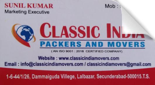 Classic India Packers and Movers in Hyderabad near  Lal Bazar