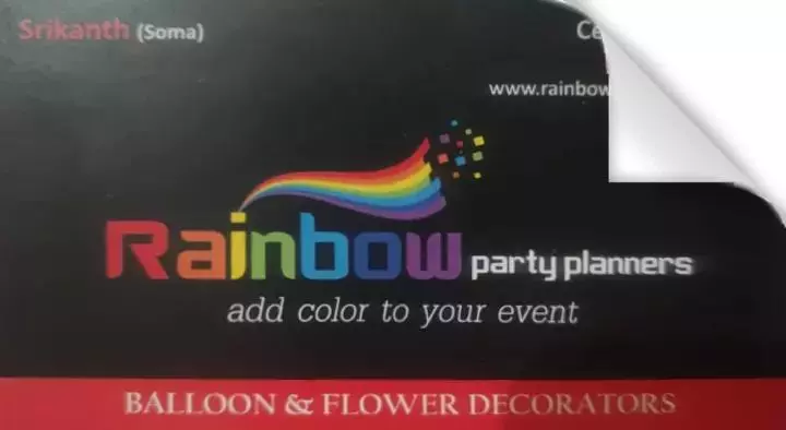 Flower Decorators in Hyderabad  : Rainbow Party Planners in Kukatpally