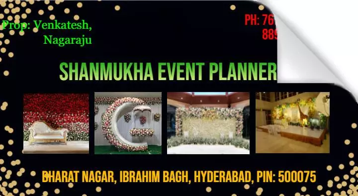 Function Lighting Decoration in Hyderabad  : Shanmukha Event Planner in Bharath Nagar