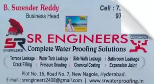 Waterproof Works in Hyderabad  : SR Engineers in New Nagore