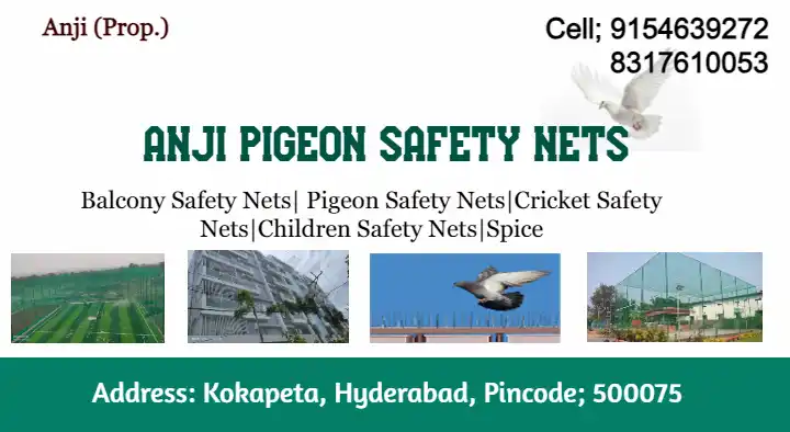 Wire Mesh Product Dealers in Hyderabad  : Anji Pigeon Safety Nets in Kokapeta