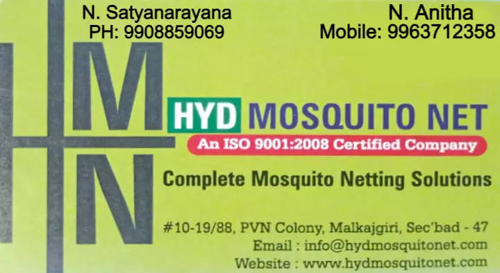 Mosquito Net Products Dealers in Hyderabad  : Hyd Mosquito Net in Secunderabad