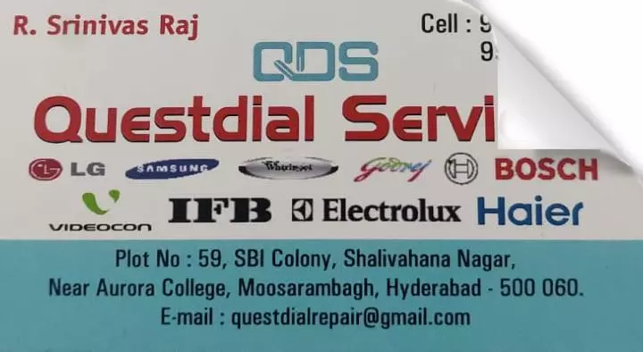 Questdial Services in Moosarambagh, Hyderabad