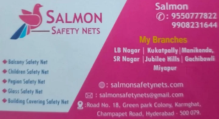 Wire Mesh Product Dealers in Hyderabad  : Salmon Safety Nets in Karmanghat