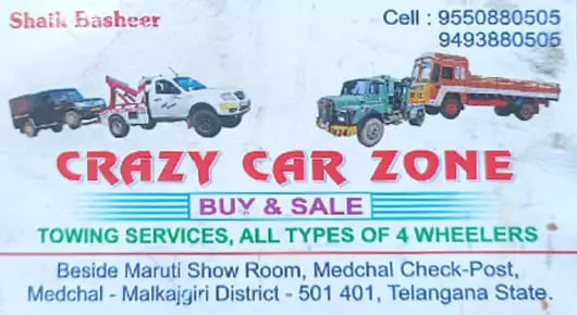 Breakdown Vehicle Recovery Service in Hyderabad : Crazy Car Zone in Medchal