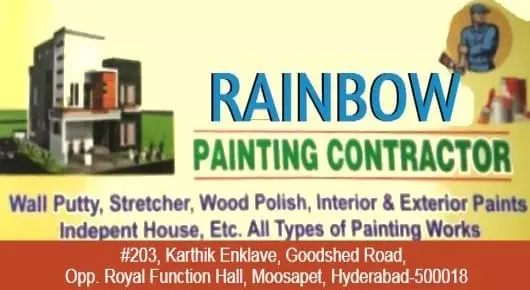 Painters in Hyderabad  : Rainbow Painting Contractor in Moosapet