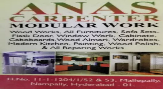 Furniture Shops in Hyderabad  : Anas Carpenter Modular Work in Mallepally 