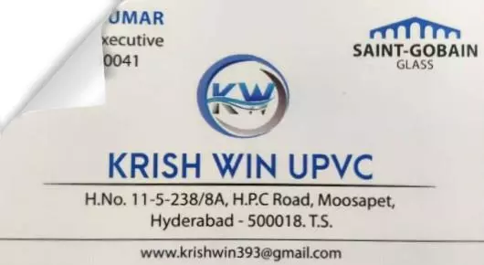 Upvc Doors Manufacturers And Dealers in Hyderabad  : Krish Win UPVC in Moosapet