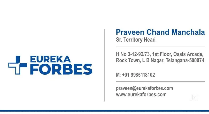 Eureka Forbes Hyderabad in LB Nagar