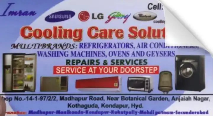 Cooling Care Solution in Kondapur, Hyderabad