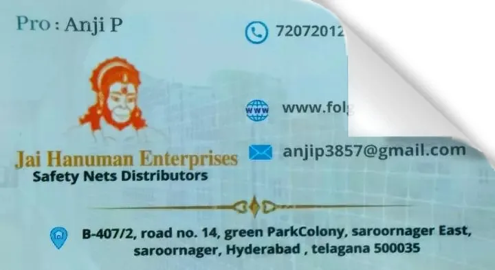 Jai Hanuman Enterprises in Saroor Nagar, Hyderabad