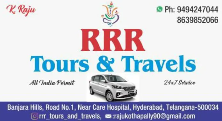Cab Services in Hyderabad  : RRR Tours and Travels in Banjara Hills