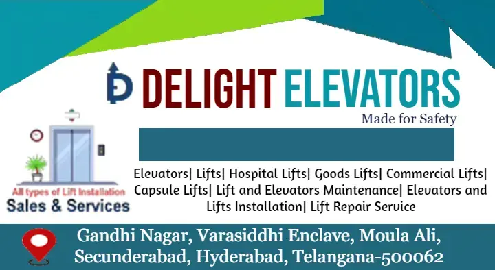 Delight Elevators in Secunderabad