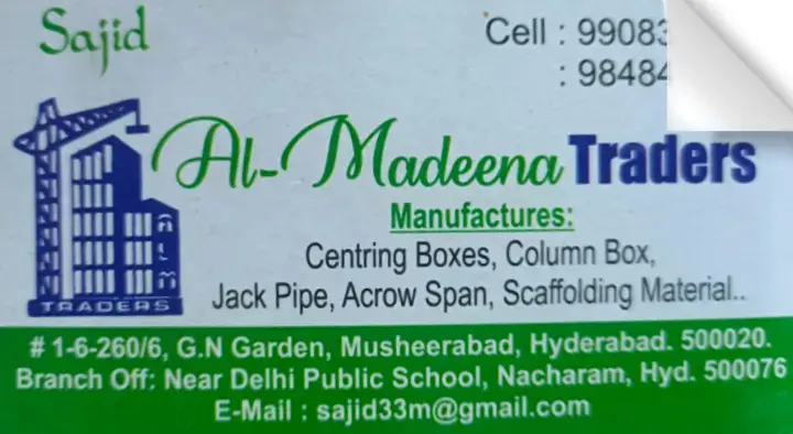 Al Madeena Traders near Nacharam in Hyderabad