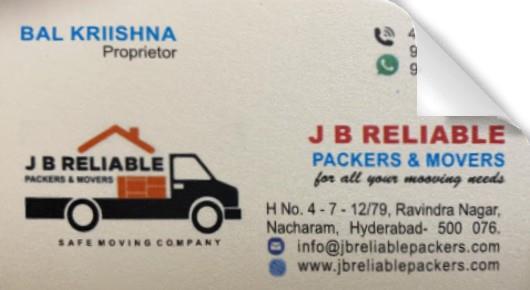 JB Reliable Packers and Movers in Nacharam, Hyderabad