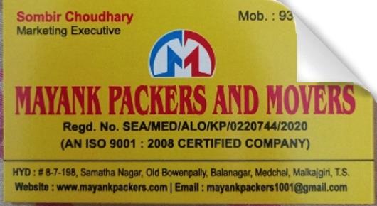 Mayank Packers and Movers in Malkajgiri, Hyderabad