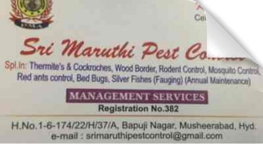 Sri  Maruthi Pest Control in Musheerabad, Hyderabad