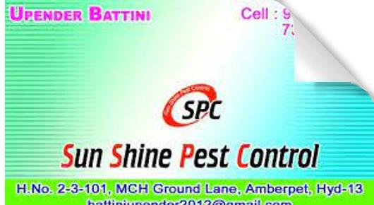 Sun Shine Pest Control in Amberpet, Hyderabad