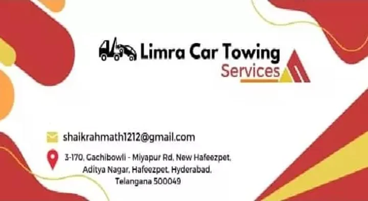 Car Towing Service in Hyderabad  : Limra Car Towing Services in Hafeezpet