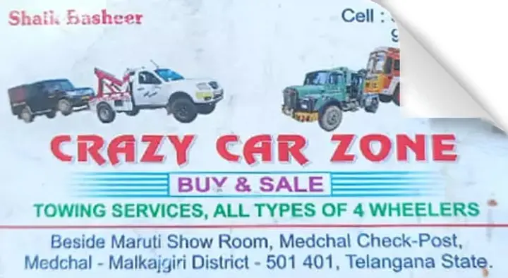 Vehicle Recovery Services in Hyderabad  : Crazy Car Zone in Medchal